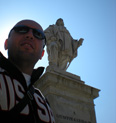 Devant la statue de Garibaldi  Florence